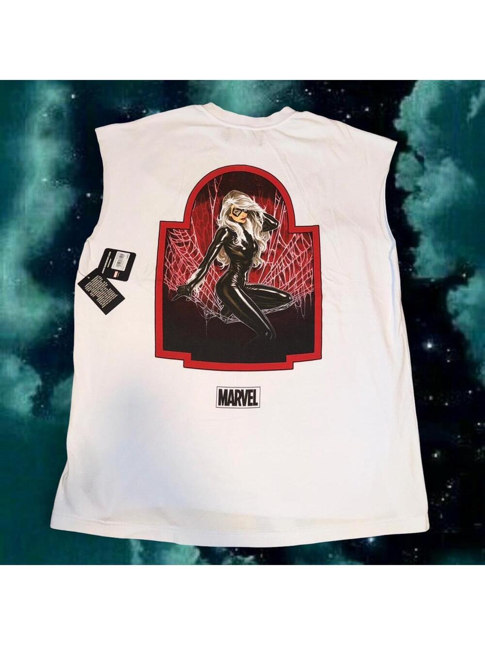 Darc Sport x Black Cat “Caught In Our Web” Premium Muscle Tee *RARE*